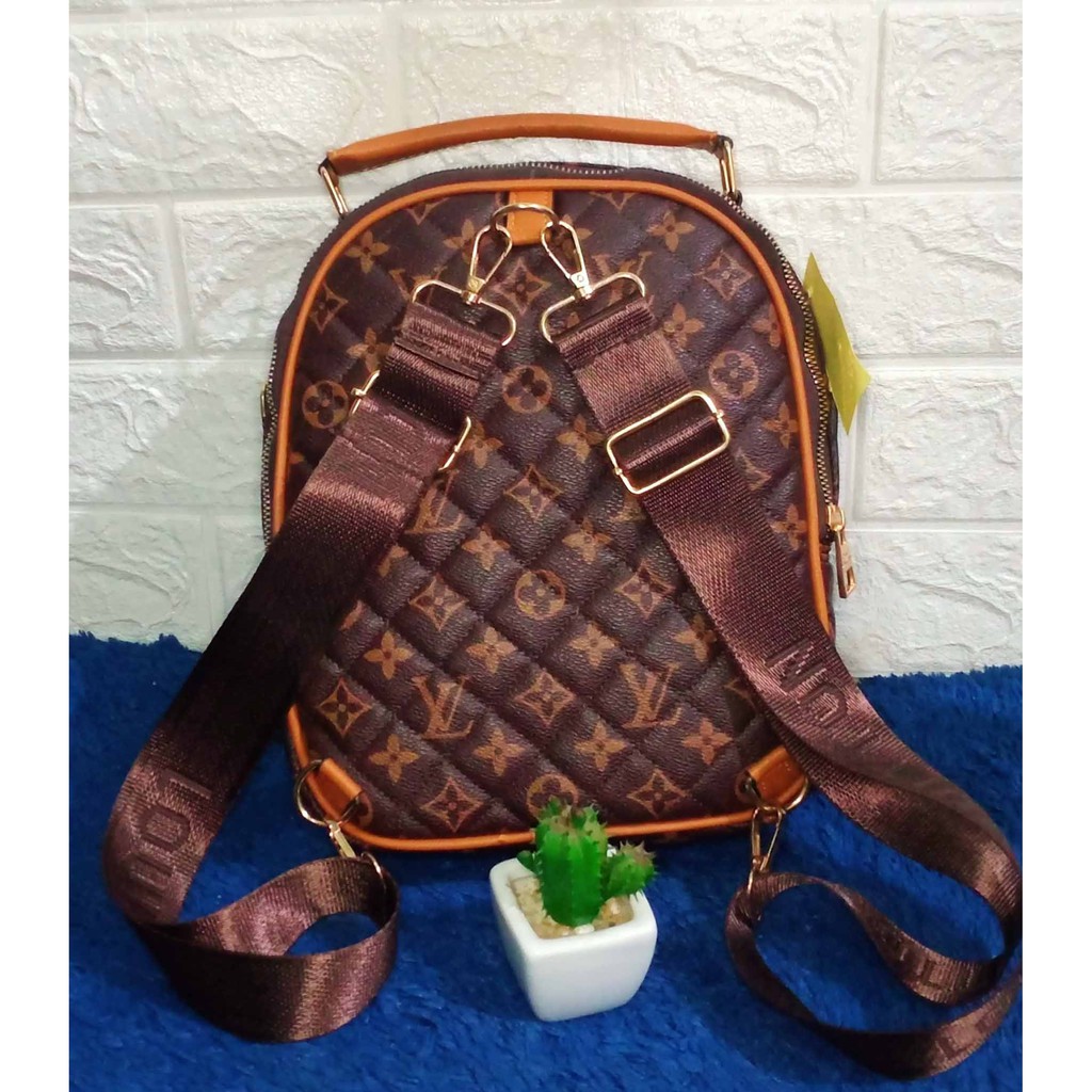 Tas ransel LV bordir tas ransel wanita tas ransel import