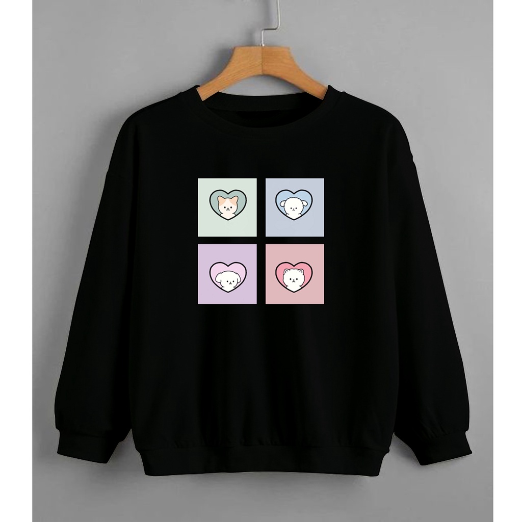 CALVIERO SHOP - BAJU SWEATER WANITA ATASAN ANIMAL FRAME SWEATER DEWASA BRAND ANIME SWEATER HODDIE FASHION CITAYEM SCBD FASHION WEEK FASHION VIRAL TIKTOK