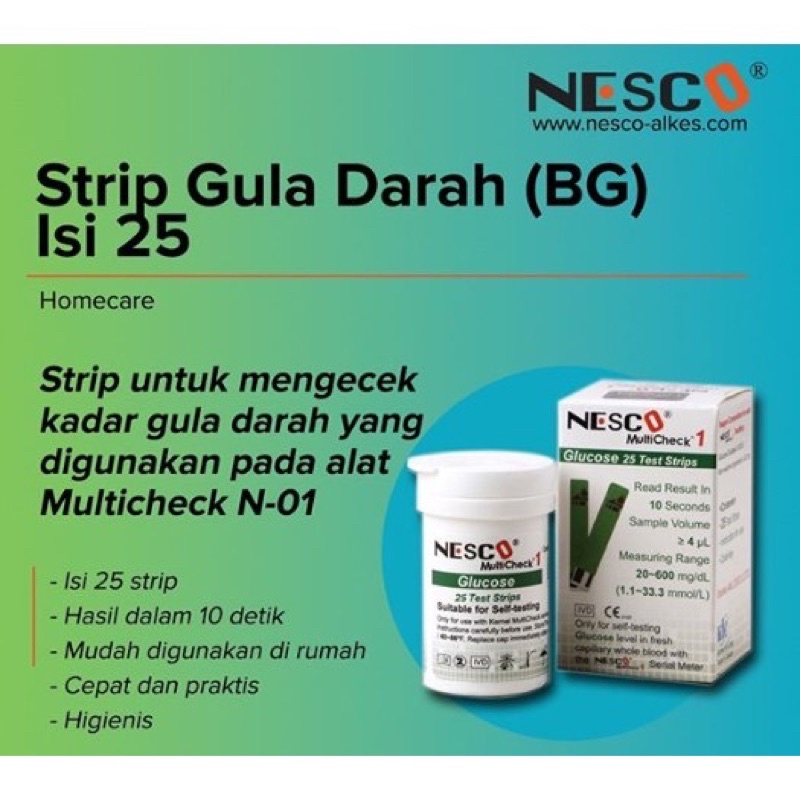 strip nesco gula darah / asam urat / kolestrol