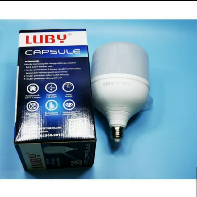 Lampu LED 38 Watt Capsule Merk Luby Cahaya Putih