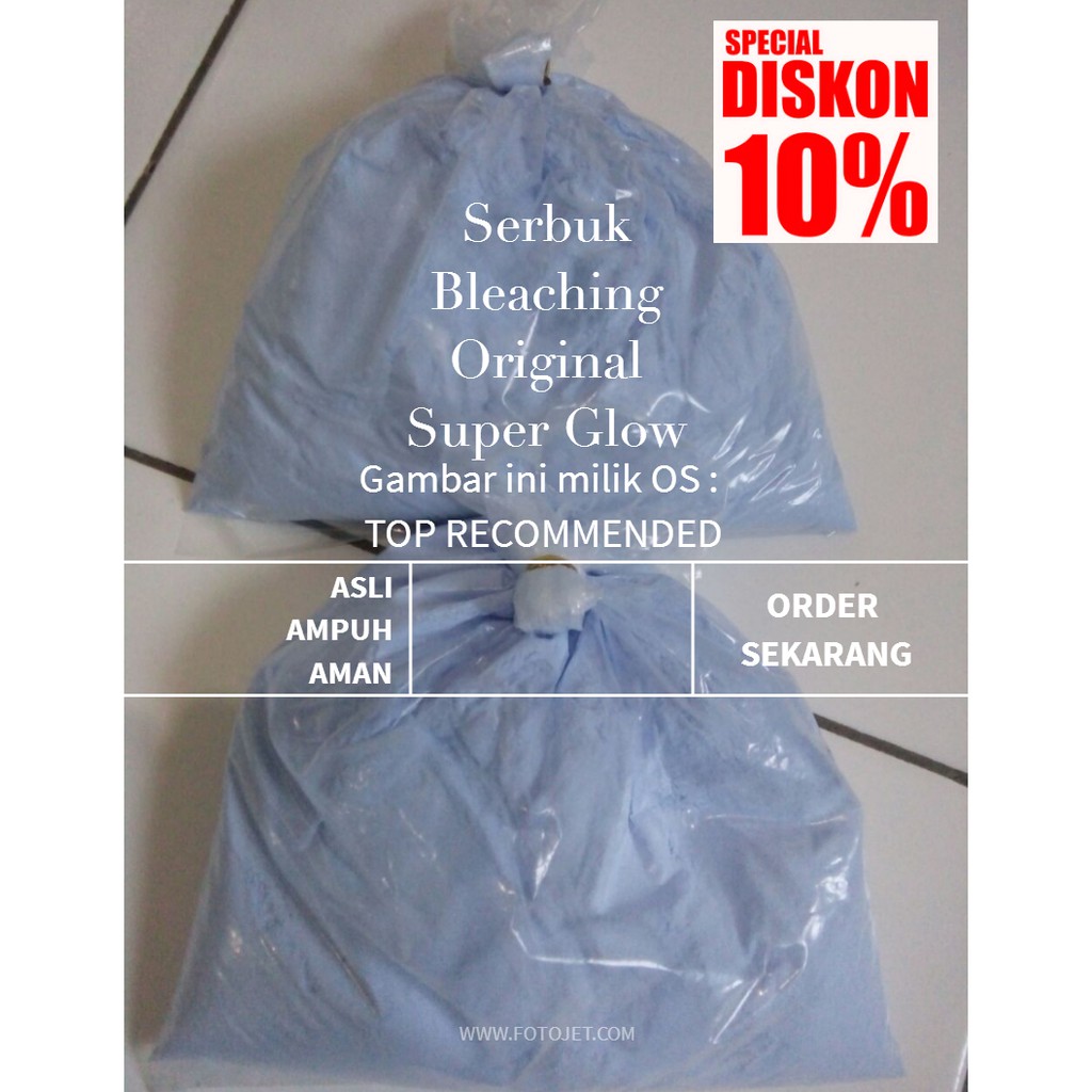 Serbuk Bubuk Bleaching Badan Biru Original Super Glow
