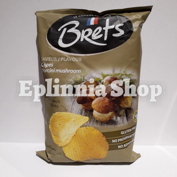 

Brets Potato Porcini Mushroom 125 gr - Keripik Kentang