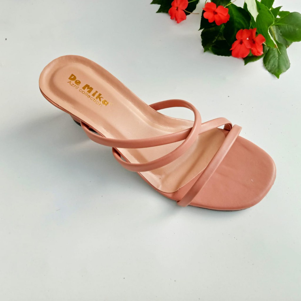 sandal heels wanita tinggi 5 cm ukuran 37/40