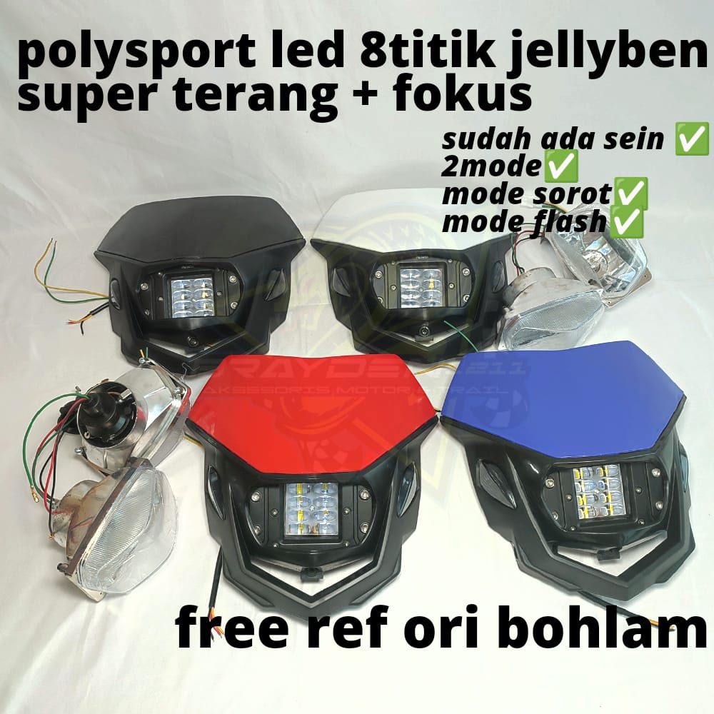 Headlamp reflektor polisport polysport klx 150 crf 150 L batok lampu depan klx BF Dtracker wr155 trail/polysport