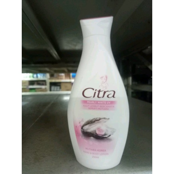 Citra hand body lotion pearly white uv mutiara korea botol 250 ml