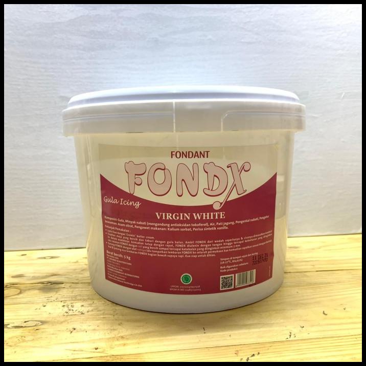 

Fondant Fondx Virgin White 5Kg Icing Sugar Gula Dekorasi Kue