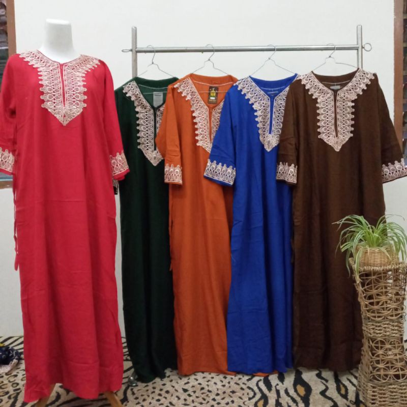 Daster Arab Renda Panjang/ Longdress arab renda/Daster Arab Dubai (COD