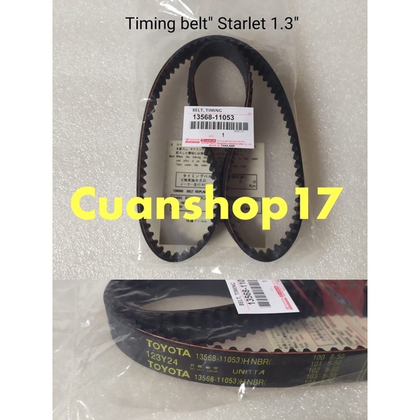 Timing belt TOYOTA STARLET 1300cc