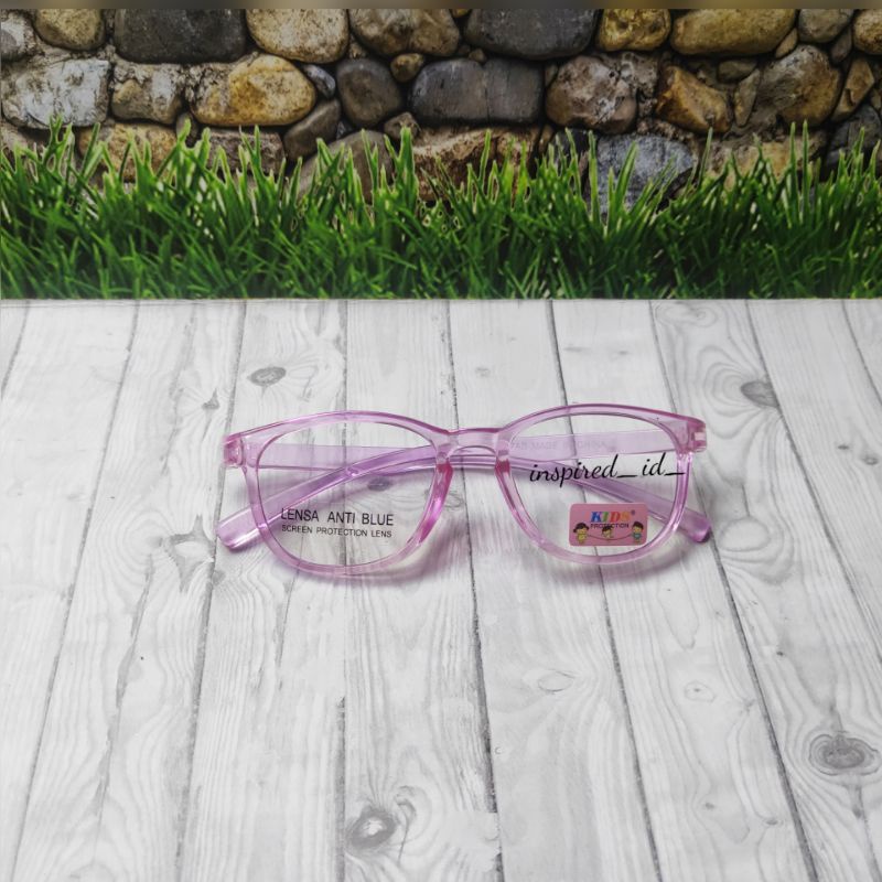 Kacamata Anak Anti Radiasi Pria Wanita-Violet