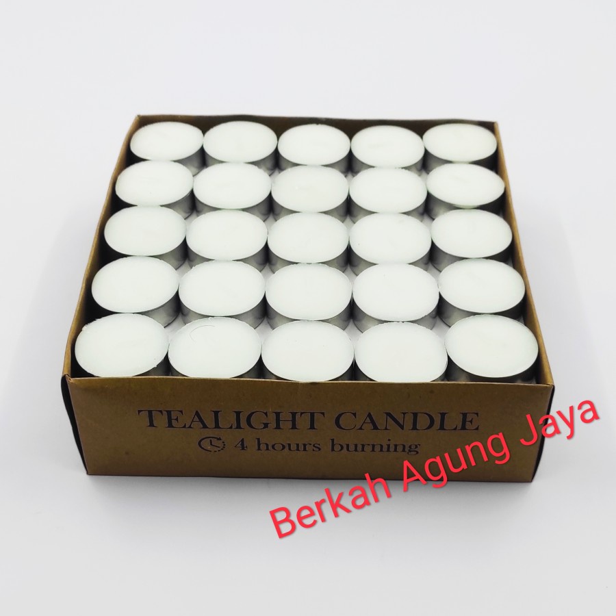 Lilin tea light / Lilin Aroma Terapi / Lilin kaleng isi 100 Pcs