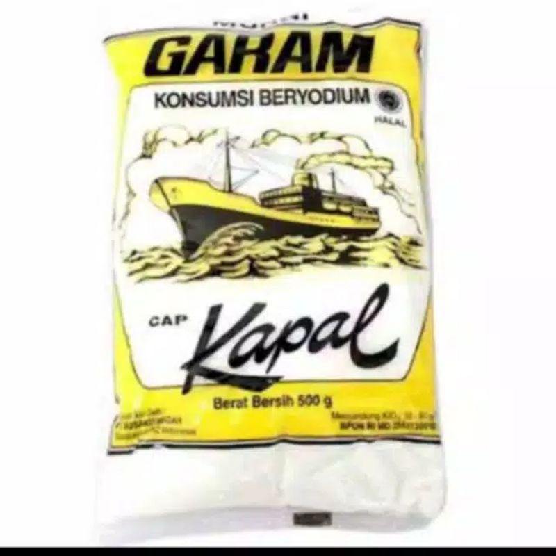 

garam cap kapal 500 gr