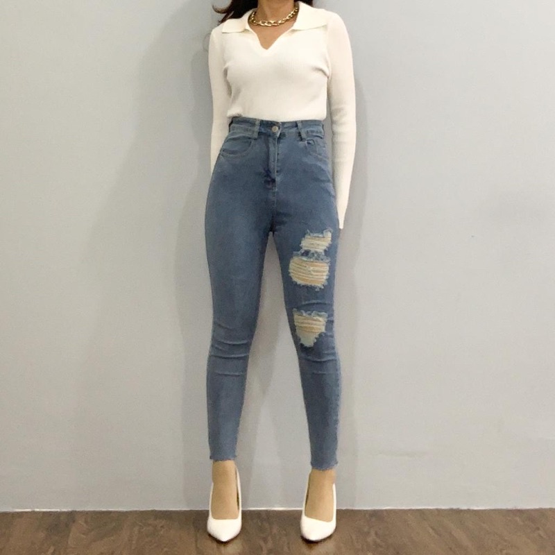 [LUXE.DLABEL] - E14 Jeans | Celana panjang Highwaist wanita Jeans import premium Jeans wanita polos ripped jeans High waist jeans wanita bkk Skinny Jeans High waist Baggy jeans Wideleg Jeans Kulot jeans Boyfriend jeans Wanita Kargo Jeans