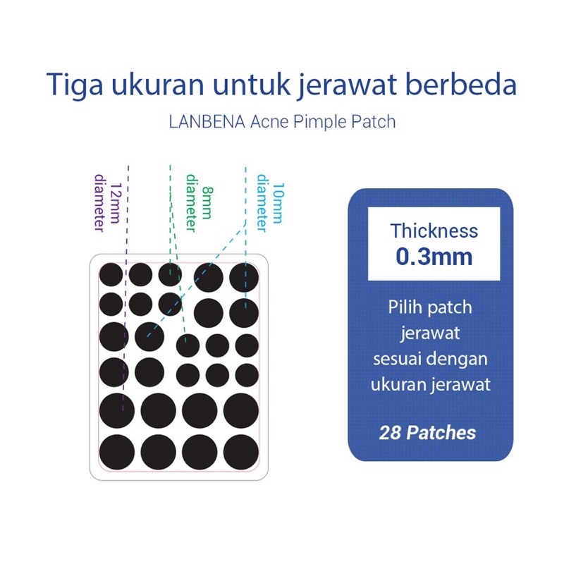 LANBENA Acne Pimple Patch Obat Jerawat Masker Jerawat Penghilang Jerawat Stickers Invisble Stiker Perawatan jerawat Oil Control Anti Jerawat Perawatan kulit