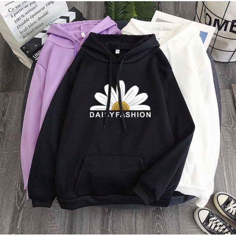 DAISY FASHION SWEATER HOODIE WANITA KEKINIAN TERMURAH