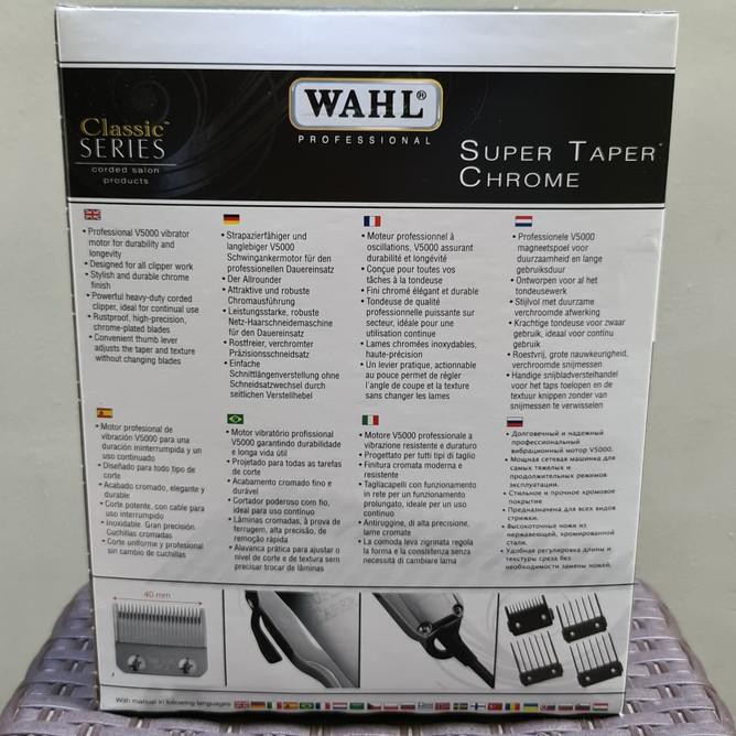 Wahl super taper chrome ORI !!! clipper wahl super taper so / cukur