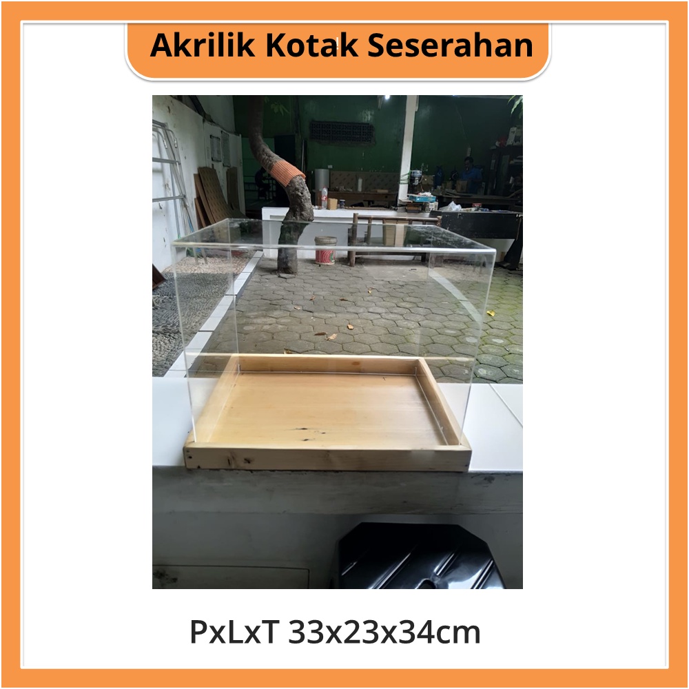 

Kotak Seserahan Akrilik PxLxT 33x23x34cm