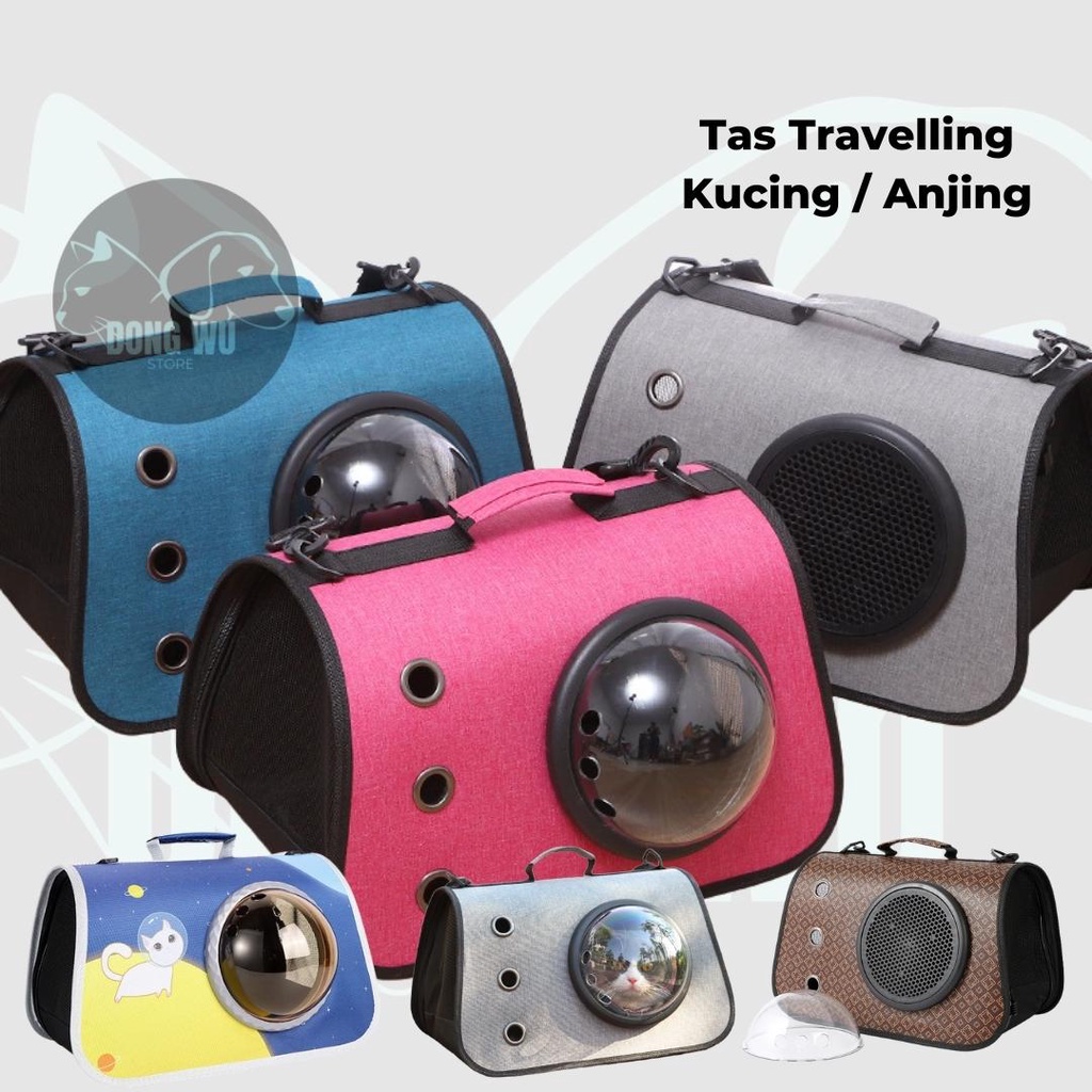 DONGWU TAS JINJING HEWAN KUCING ANJING TRAVEL PET BAG CARRIER PET CARGO TAS HEWAN MURAH TRAVEL BAG