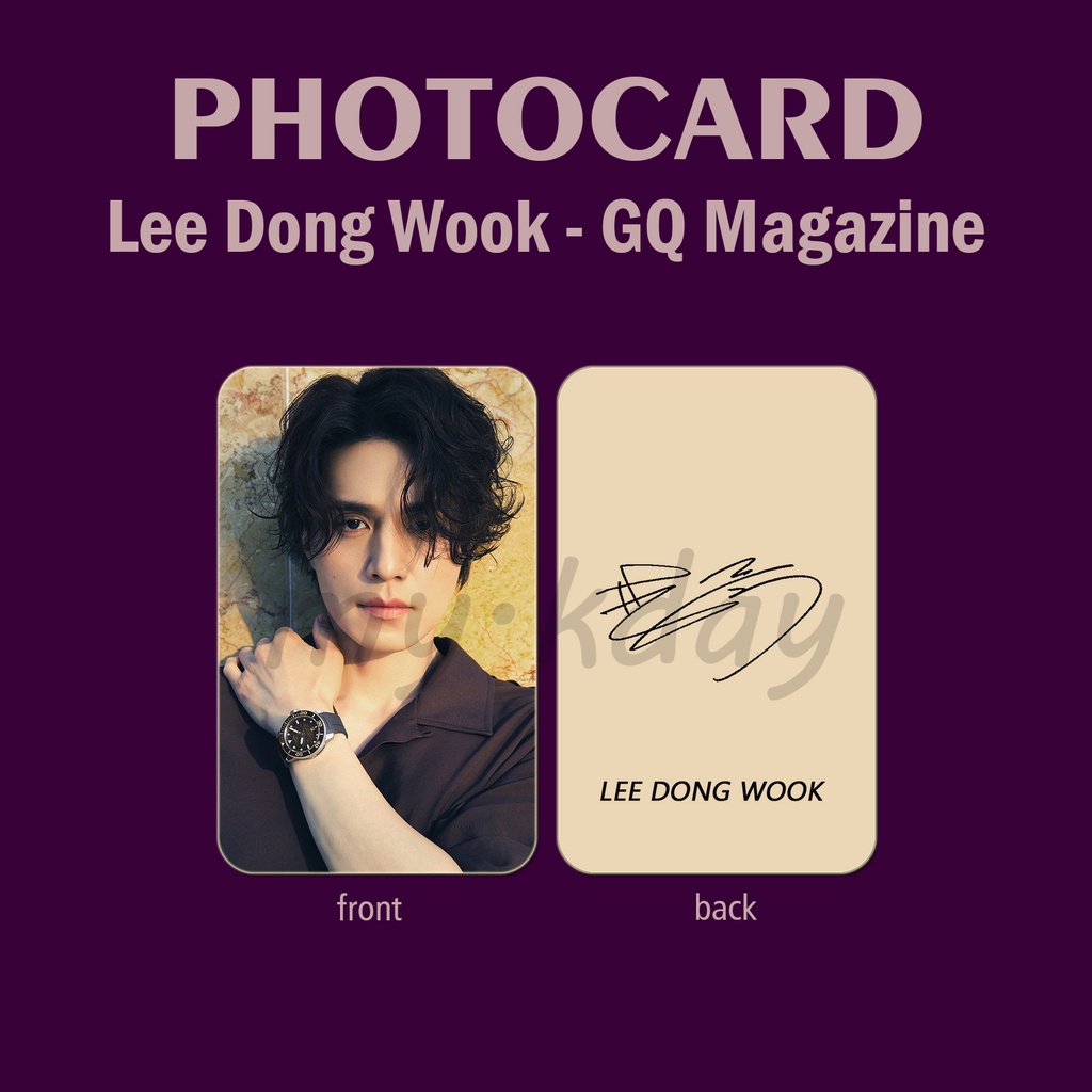 PCA-0118, Unofficial Photocard Lee Dong Wook GQ 2 sisi