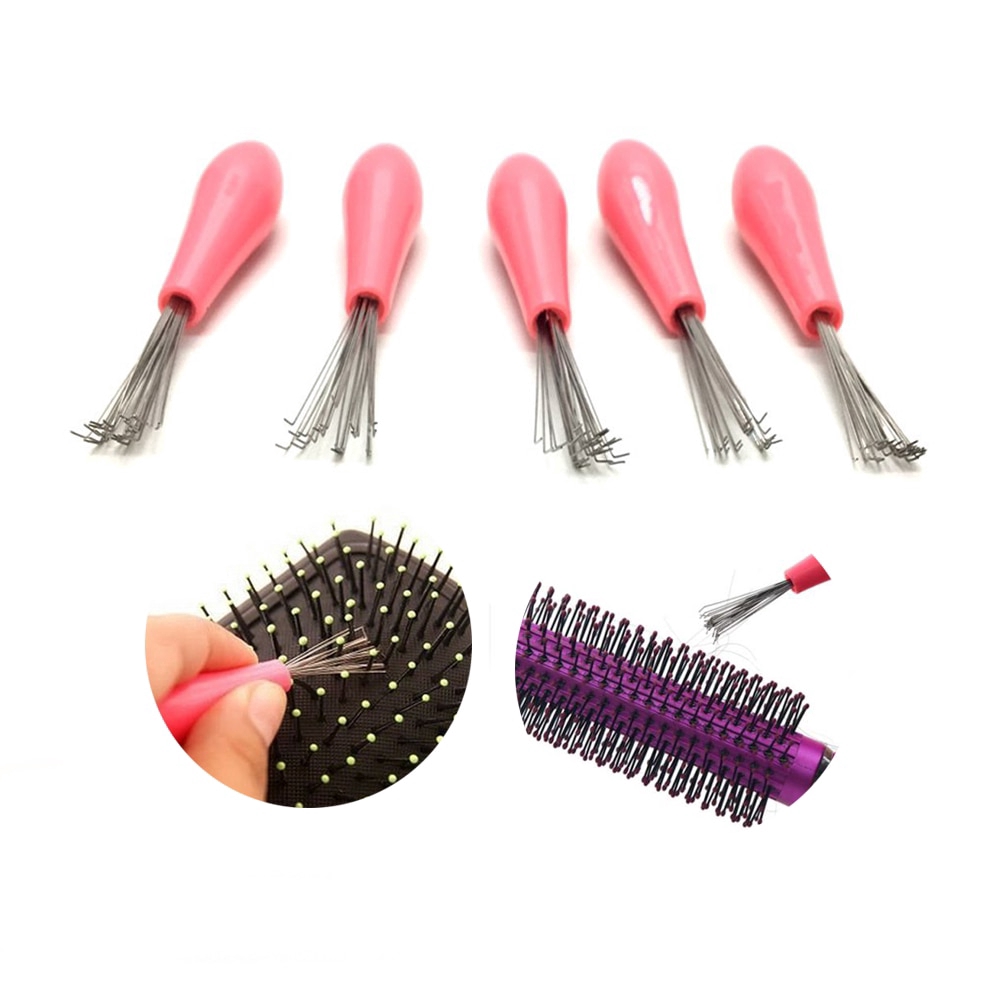 Convenient Mini Comb Hair Brush Cleaner Embedded Tool