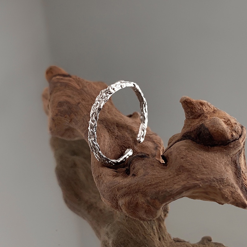 Simple Women Jewelry Branch Texture Finger Ring