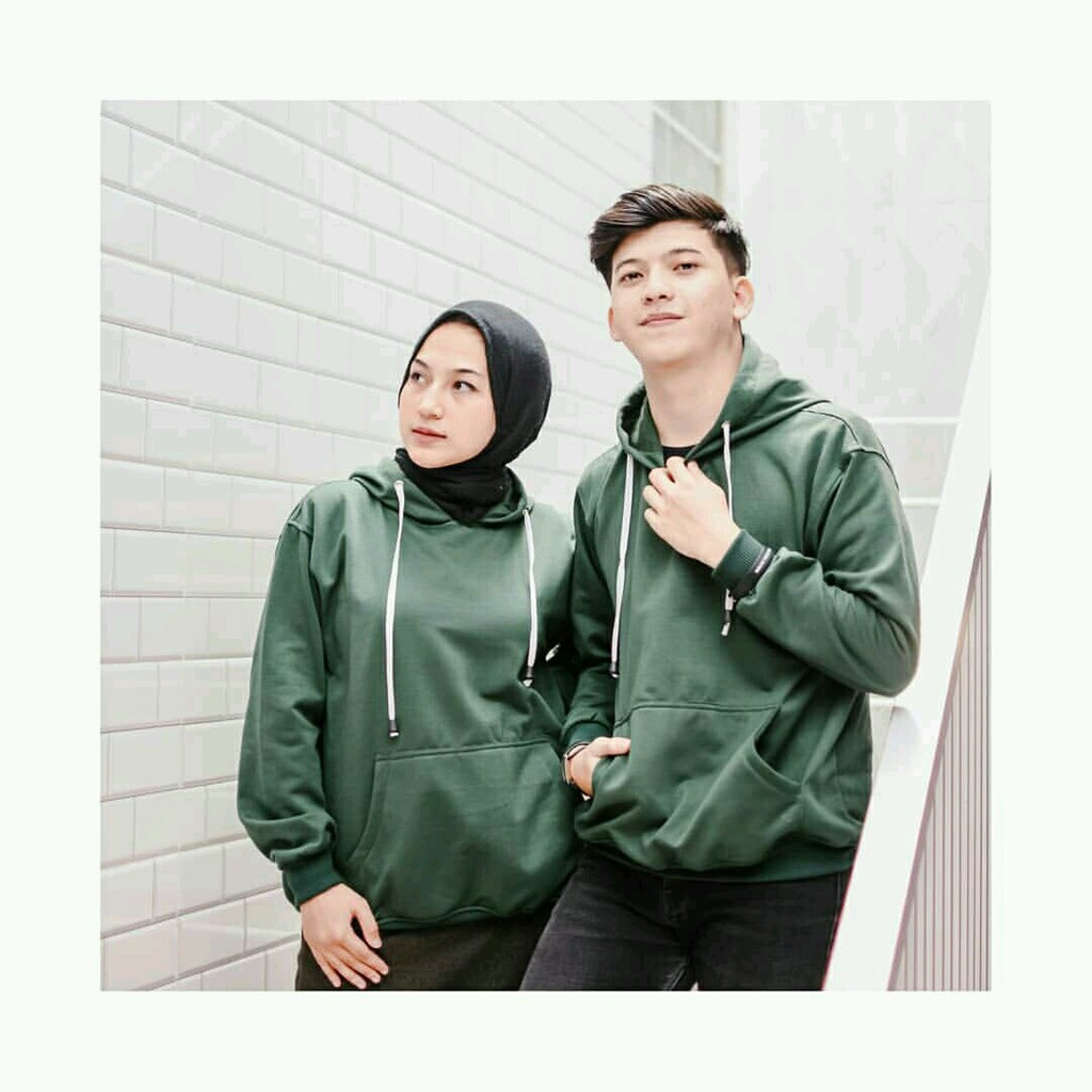 Hoodie Sweater Polos Natural HARGA SATUAN bisa untuk couple pria wanita