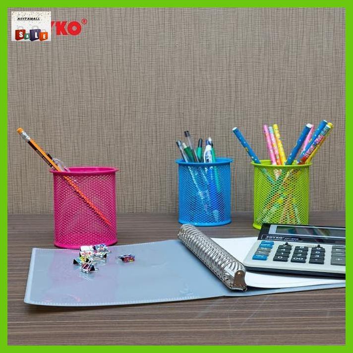 

Silutala- Desk Set Pen Holder Tempat Alat Tulis Jaring Jala Joyko Ds-16Co Biru -Ori.