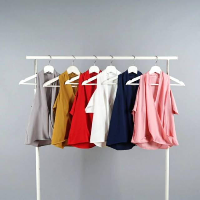 Top off shoulder / baju atasan / top crop / atasan korea