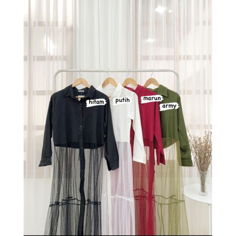 Long outer tile ready putih