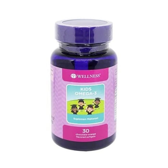 Wellness Kids Omega-3 (30 softgel) Suplemen rasa coklat-orange (  B69003 )