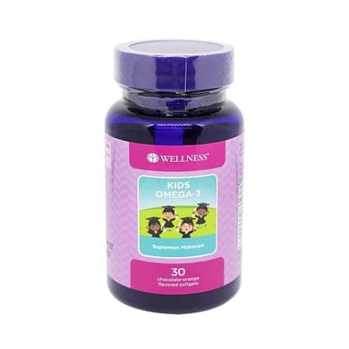 Wellness Kids Omega-3 (30 softgel) Suplemen rasa coklat-orange (  B69003 )