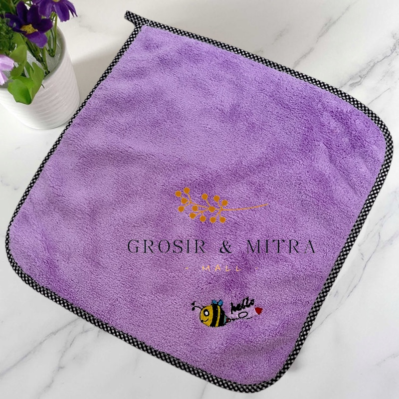 Handuk Serbaguna Handuk Bayi Perlengkapan Ibu Anak Perlengkapan Dapur Perlengkapan Kamar Mandi Serbet Lap Tangan Kain Lap Piring Serbet Lap Lebah Berdaya Serap Tinggi Berkualitas Ukuran 30x30CM