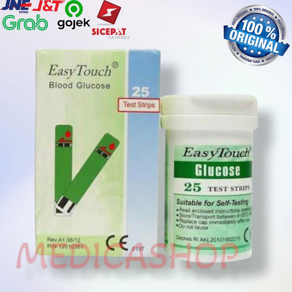 Strip Glucose / Gula Darah Easy Touch isi 25