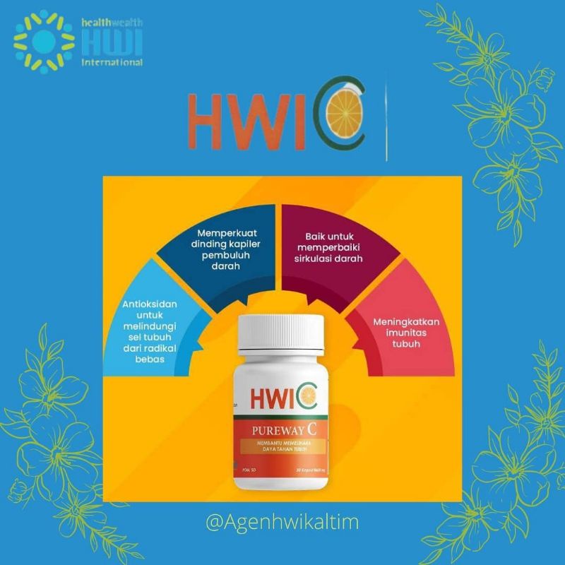 HWI DISTIBUTOR | HWI C VITAMIN C PUREWAY C VIT E ZINC D3 READY STOCK