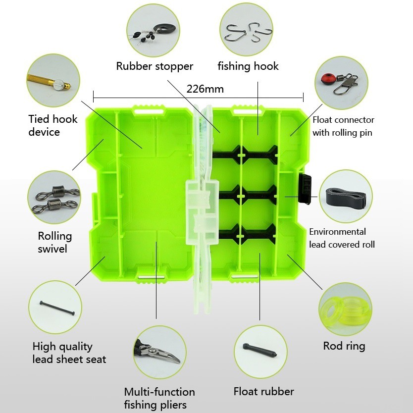 Jakemy Fishing Accessories Tool Kit with Storage Box - JM-PJ5001 Original