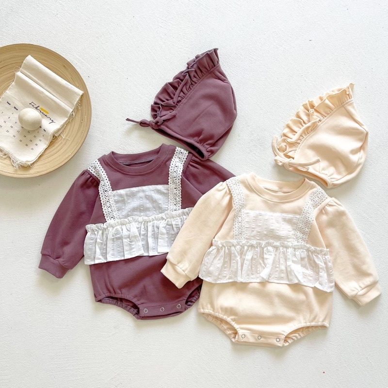 Piper romper set / romper bayi perempuan