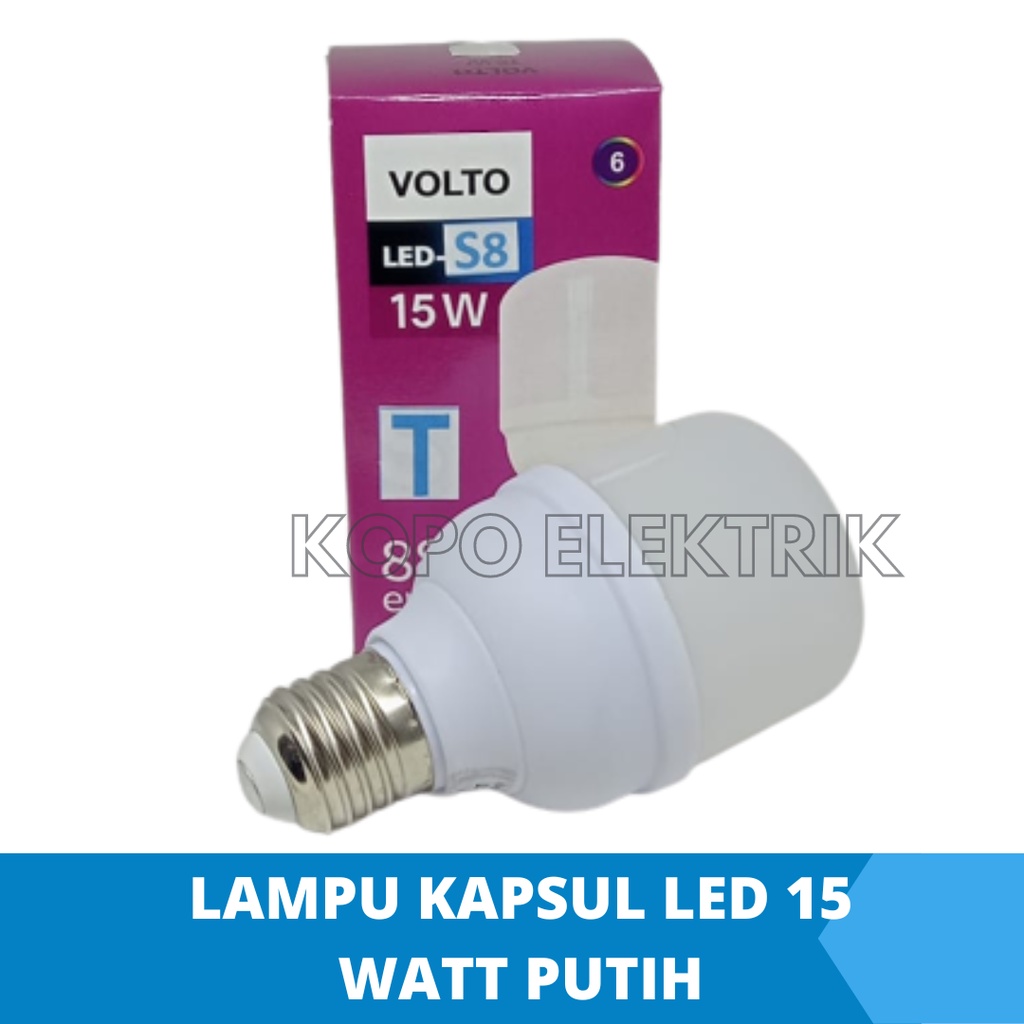 Lampu Led 15 Watt Kapsul Murah - Putih