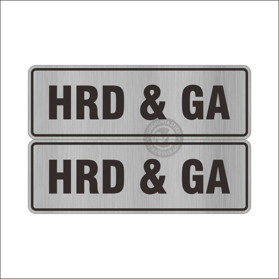 

STIKER VINYL RUANGAN HRD & GA 30X10CM