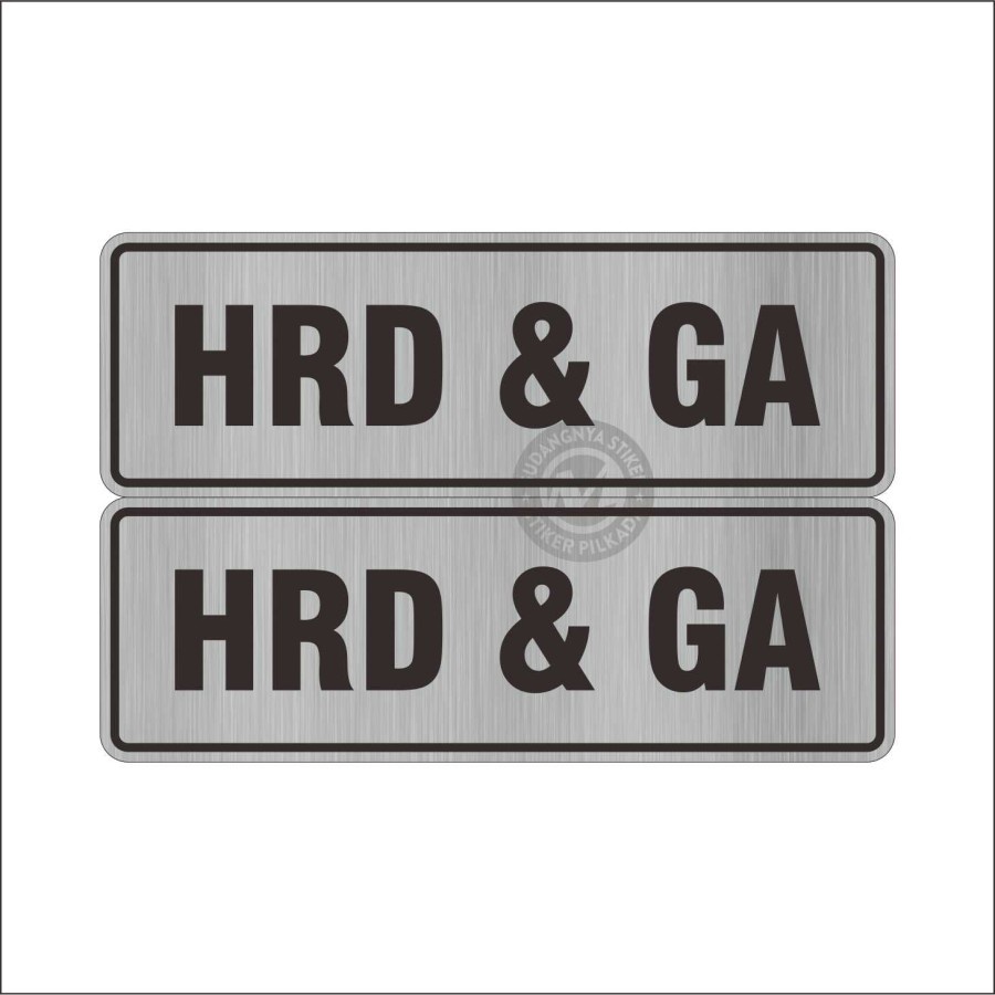 

STIKER VINYL RUANGAN HRD & GA 30X10CM