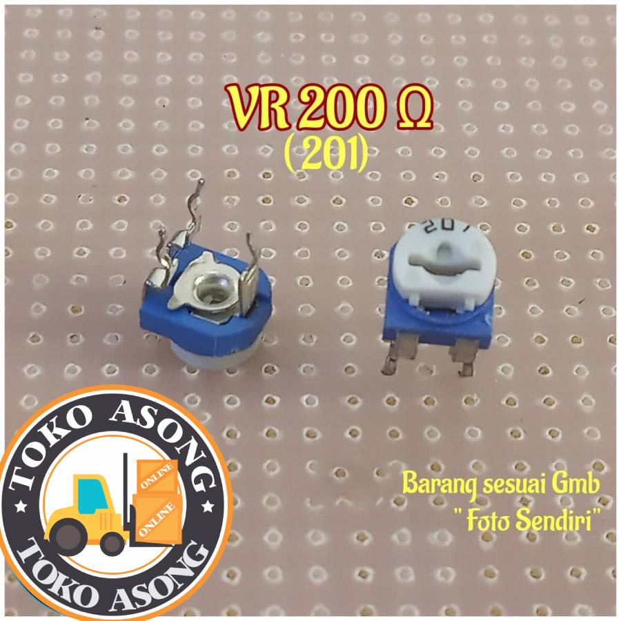 variable resistor 201 trimpot trimmer 200 Ω VR