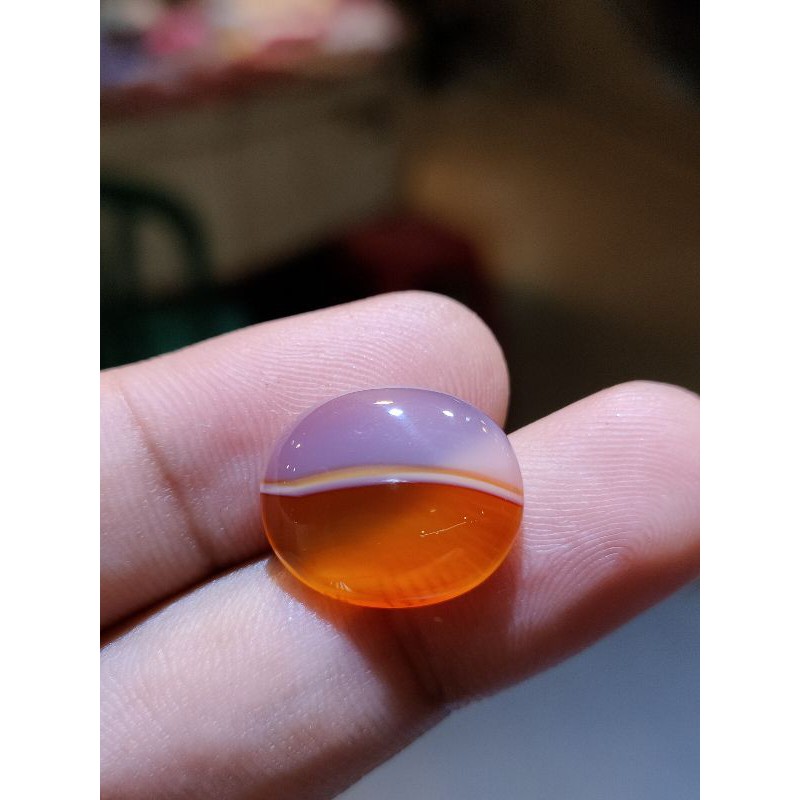 NATURAL AKIK MERAH PUTIH KRISTAL