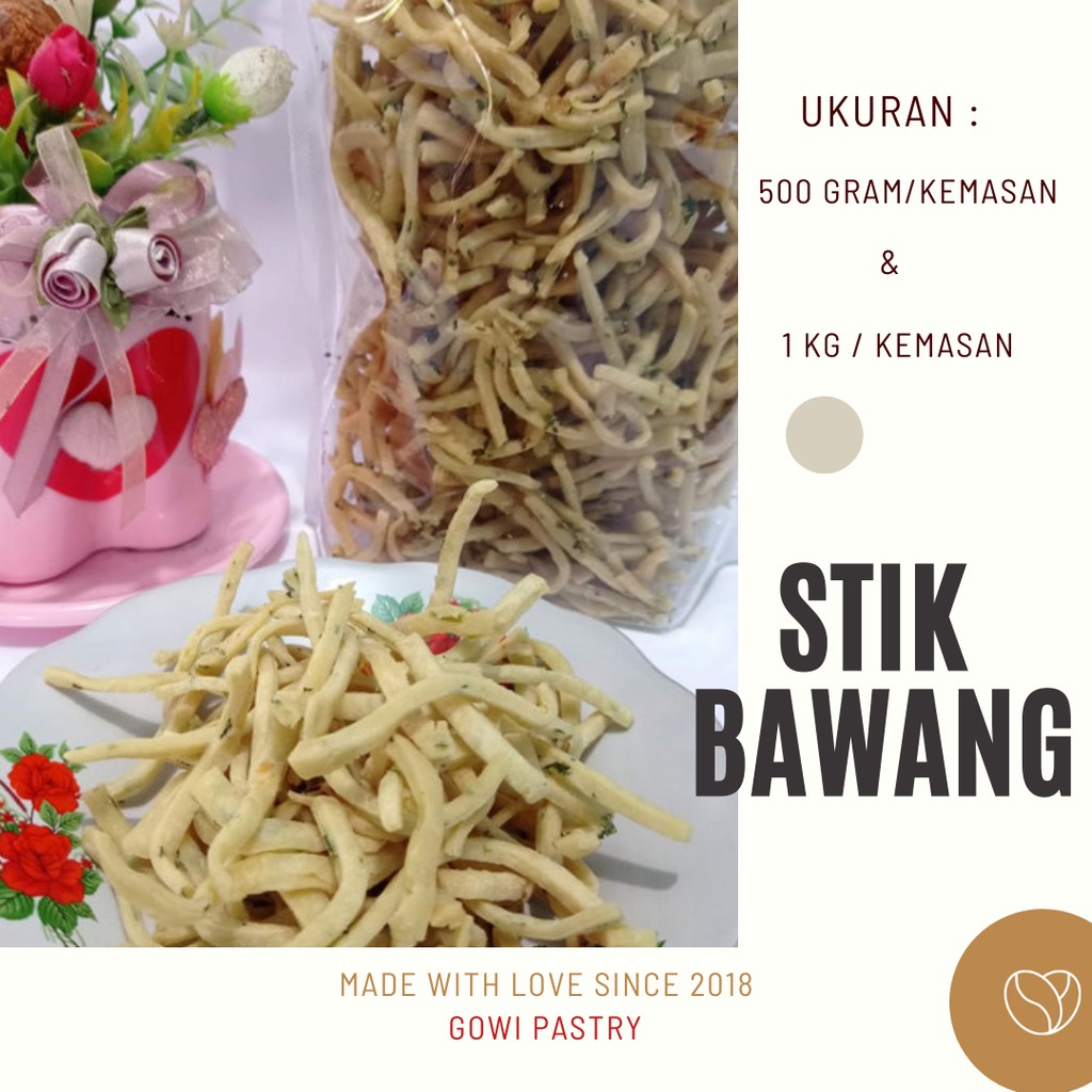 

Kue Kering Premium | Stik Bawang | Home Made by Gowi Pastry