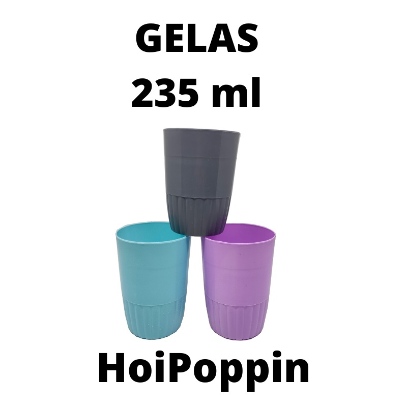 HPP - GELAS 235ML - GELAS UNGU - GELAS PLASTIK - GELAS WARNA - GELAS TEH - GELAS PROYEK - GELAS KECIL - GELAS PLASTIK MURAH