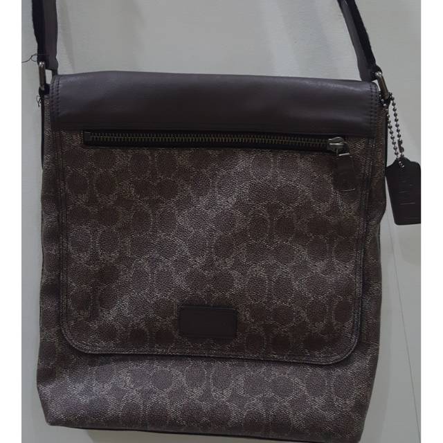 Tas Coach Men Sling Bag Leather Original