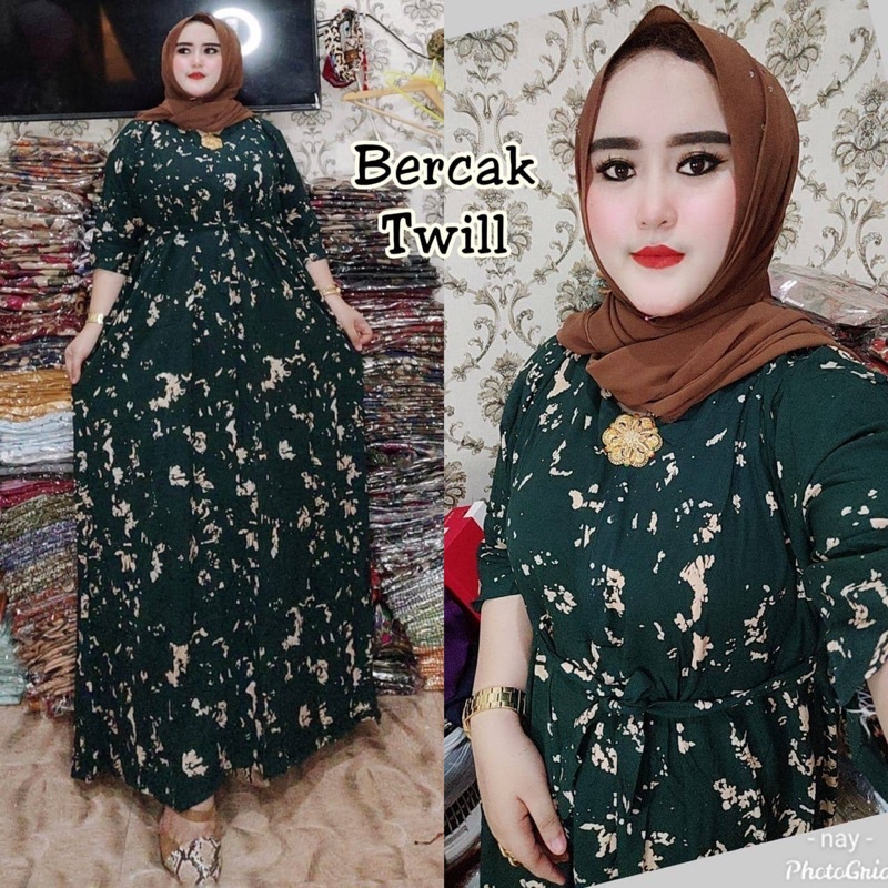 Gamis jumbo cabutan busui bercak