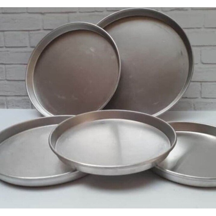 4 pcs loyang pizza ukuran 20x20 cm gratis 1 pcs pemotong pizza loyang pizza cetakan pizza