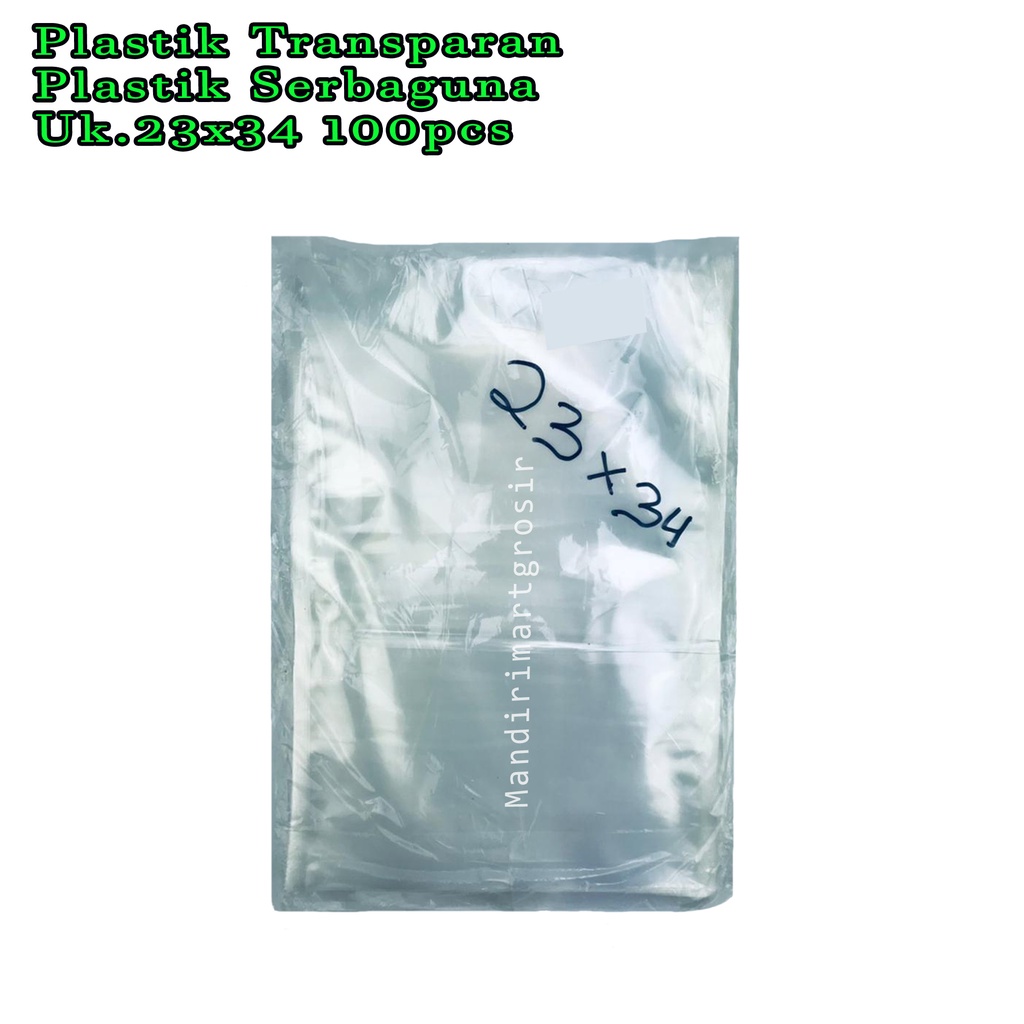 Plastik Serbaguna *Plastik Transparan * Uk.23x34 * 100pcs