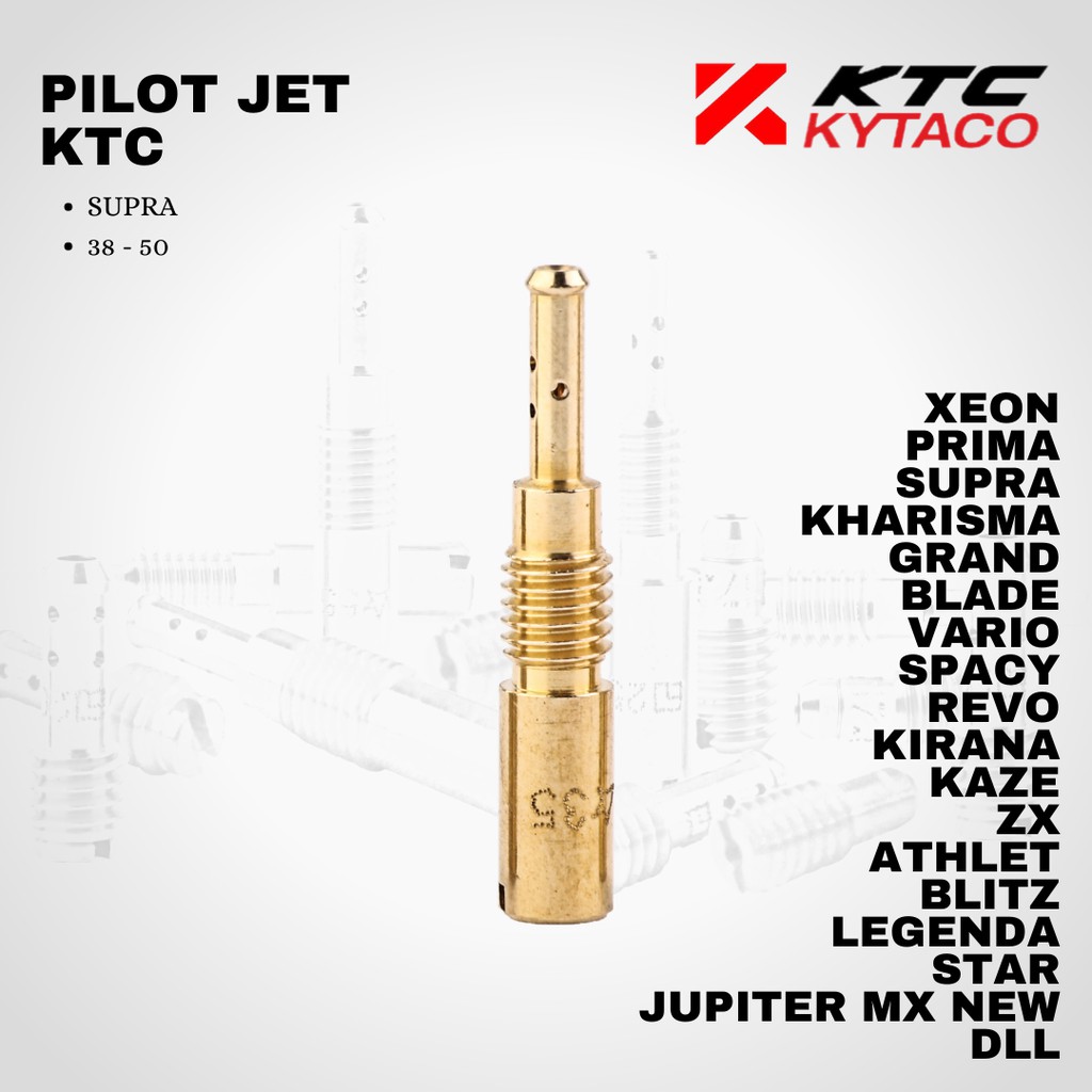 Pilot jet spuyer KTC Supra grand kirana karisma vario beat blade mx new xeon KAZE