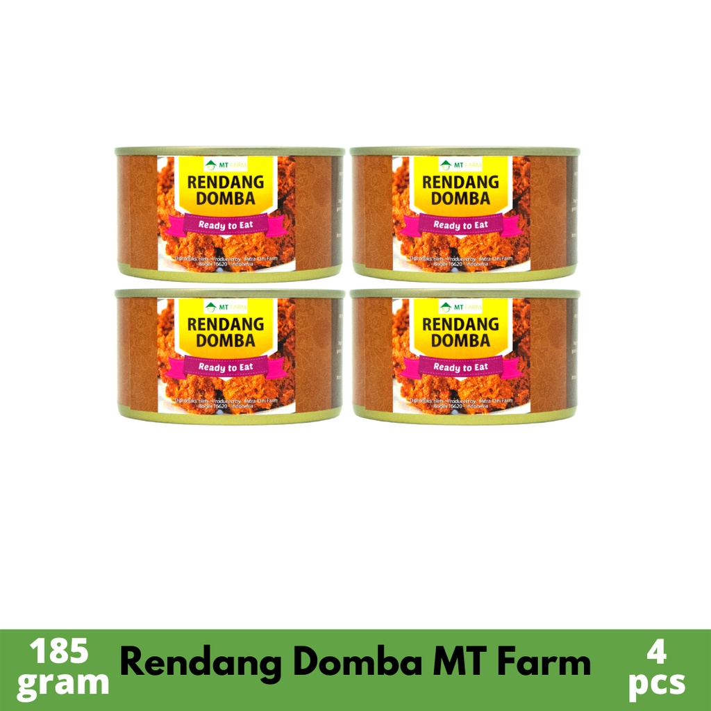 Jual Mt Farm Makanan Rendang Domba Siap Saji 185g X4 Shopee Indonesia