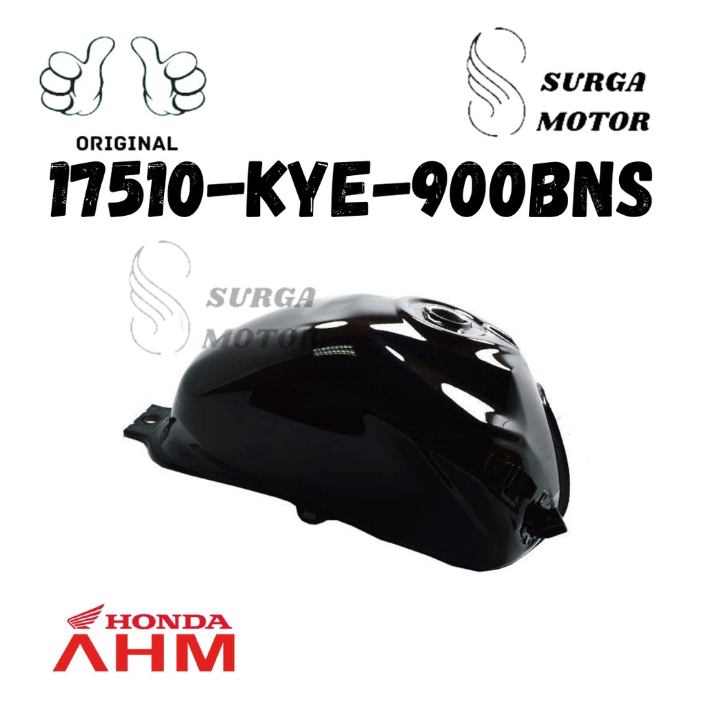 FUEL TANK TANGKI BENSIN MEGAPRO MONOSHOCK HITAM BLACK MEGA PRO TANKI MONO SHOCK      17510-KYE-900BN