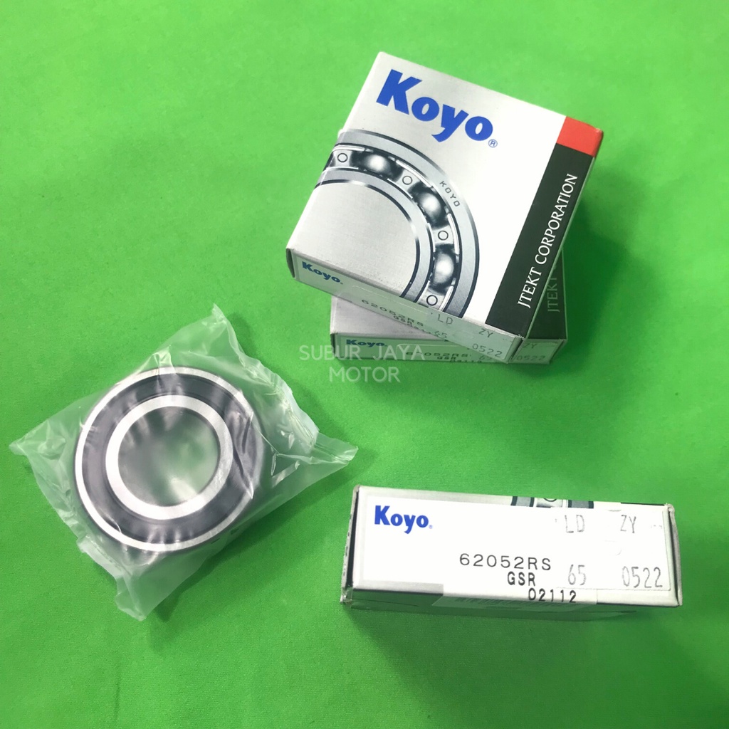KOYO Original Japan Bearing Bantalan Roda Laher Lahar Laker Depan Dalam 6205 2RS 6205-2RS 62052RS Mo